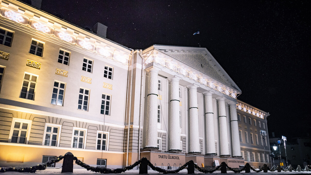 Pildil Tartu Ülikooli peahoone. Foto Mariana Tulf
