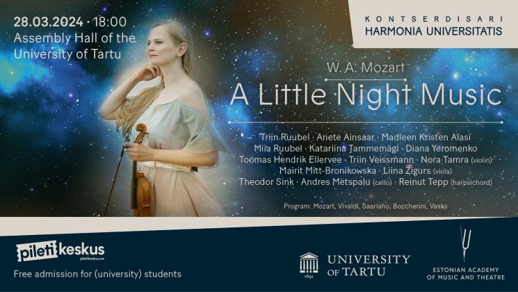 „Harmonia Universitatis“ kontsert „Väike öömuusika“