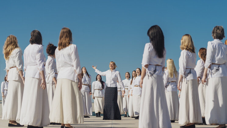 Tartu Ülikooli Akadeemiline Naiskoor, foto: Jaan Krivel