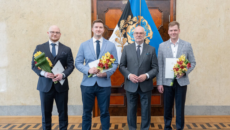 Vasakult Silver Heinsar, Janno Siim, Alar Karis ja Tanel Vahter